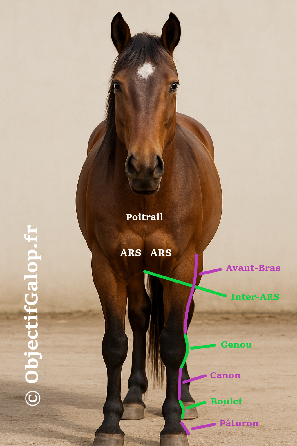 Les parties exterieures du cheval