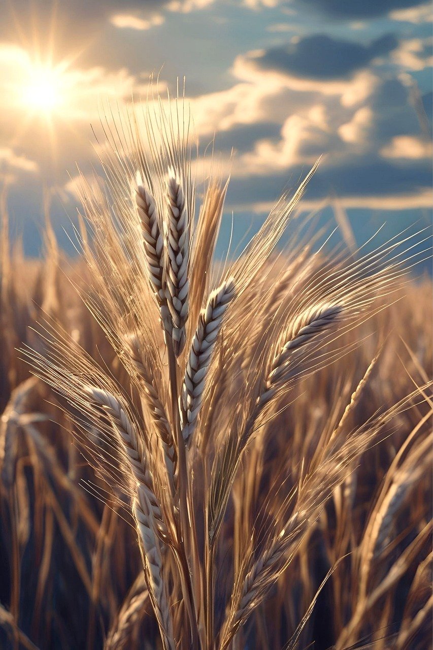 Reconnaître les aliments de base suivants: herbe, foin, paille, céréales, granules.